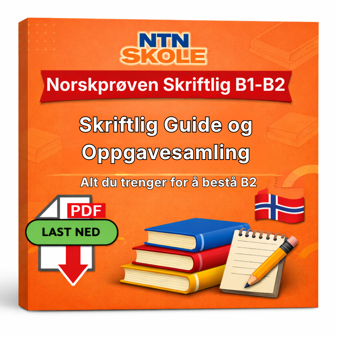 Norskprøven Skriftlig B1–B2 Komplett Guide og Oppgavesamling