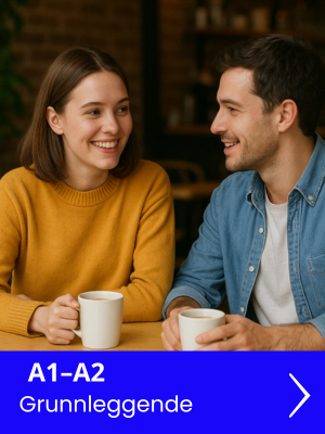 Et lite barn tar sine første steg i stua – et symbol på begynnelsen av å lære norsk på A1–A2-nivå.