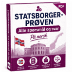 PDF med alle spørsmål og svar til statsborgerprøven på norsk om demokrati, rettigheter, plikter og samfunnet i Norge.
