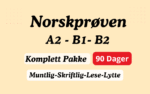 Norskprøven A2–B1–B2 Komplett Pakke